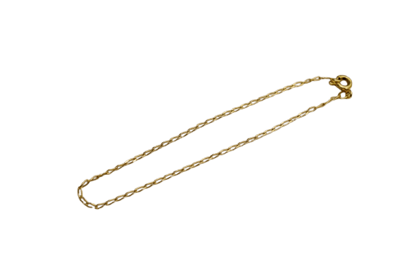 Bracelet maille cheval 17 cm en or jaune