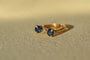 46 Bague nœud en or jaune, saphirs et diamant 58 Facettes 3815