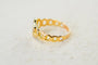 48 Bague de sentiment Croix latine en or jaune et émail 58 Facettes 3912