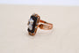 54 Bague camée en or rose 18 carats et perles 58 Facettes 3931