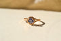 46 Bague solitaire en or jaune 14 carats et améthyste 58 Facettes 3958