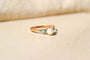 47 Bague en or jaune, perle et imitations turquoise 58 Facettes 3993
