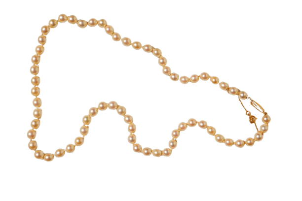 Collier de perles de culture en or jaune