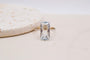 54 Bague en or blanc et jaune avec aigue-marine 58 Facettes 3987