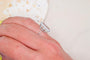 54 Bague en or blanc et jaune avec aigue-marine 58 Facettes 3987