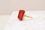 52 Bague en or jaune et cornaline à soldat antique 58 Facettes Ref4009