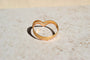 54 Bague V 3 ors en or jaune, blanc et rose 58 Facettes 4039