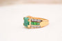 54 Bague cocktail en or jaune, émeraudes et diamants 58 Facettes 4052