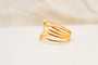 52 Bague multi-anneaux cœurs en or jaune 18 carats 58 Facettes 4123