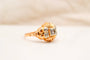 Bague 55 Bague Tank en or jaune et blanc 18 carats ornée d’un oxyde 58 Facettes 4086