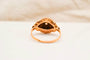 Bague 55 Bague Tank en or jaune et blanc 18 carats ornée d’un oxyde 58 Facettes 4086