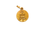 Pendentif Augis - Médaille ronde en or jaune 18 carats 58 Facettes 3970