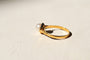 55 Bague solitaire en or jaune et perle de culture 58 Facettes 3965