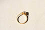 55 Bague solitaire en or jaune et perle de culture 58 Facettes 3965