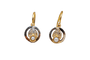 Boucles d'oreilles Boucles d'oreilles dormeuses rondes en or jaune, or blanc et perles 58 Facettes 3816