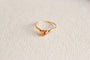 51 Bague cœur ajouré en or jaune et rubis 58 Facettes 3691