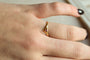 51 Bague cœur ajouré en or jaune et rubis 58 Facettes 3691