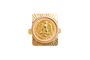 Bague 53 Bague pièce Dos Pesos mexicaine en or jaune 58 Facettes 666