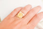 53 Bague pièce Dos Pesos mexicaine en or jaune 58 Facettes 666