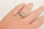 53 Art Déco - Bague en or blanc, platine et diamant 58 Facettes 4121