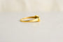 53 Bague jarretière en or jaune 18K et émeraudes 58 Facettes 4137