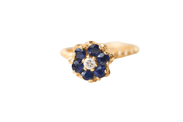 Bague 52 Bague fleur et cordage en or jaune 14K 58 Facettes 4152