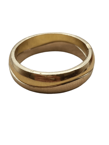 Cartier - Bague Puzzle vintage en or blanc et jaune