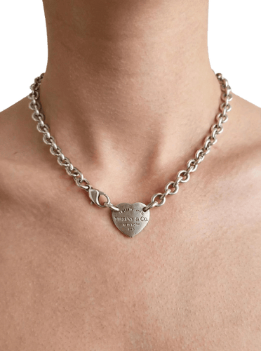 Tiffany & Co. Return to Tiffany - Collier cœur en argent 925 58 Facettes CV-103