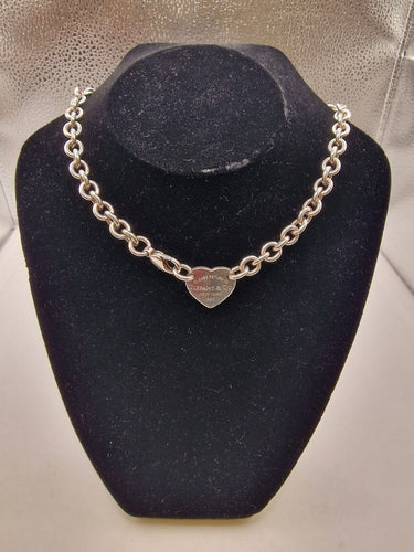 Tiffany & Co. Return to Tiffany - Collier cœur en argent 925 58 Facettes CV-103