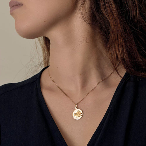 Zodiaque Balance - Médaille en or jaune 18k 58 Facettes MédailleBalance