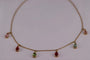 Collier en or jaune avec tourmaline et diamant 58 Facettes ME-TOUR-01