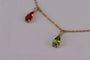 Collier en or jaune avec tourmaline et diamant 58 Facettes ME-TOUR-01