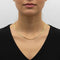 Collier Collier chaîne maille blé carrée en or jaune 14K 58 Facettes 11178