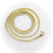 Collier Collier chaîne maille blé carrée en or jaune 14K 58 Facettes 11178
