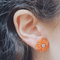 Boucles d'oreilles en or blanc, corail et aigues-marines 58 Facettes TA78PI354