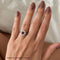 Bague 55 Bague vintage en or blanc 18 kt, rubis et diamants 58 Facettes AN515 (00019)