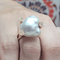 Bague 55 Bague en or jaune avec perle et diamants 58 Facettes T391