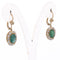 Boucles d'oreilles Boucles d'oreilles anciennes en or 18 kt avec émeraudes et diamants 58 Facettes OR249 P35 (00129)