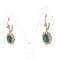 Boucles d'oreilles Boucles d'oreilles anciennes en or 18 kt avec émeraudes et diamants 58 Facettes OR249 P35 (00129)