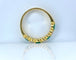 61 Demi-alliance en or jaune 18 carats, émeraudes et diamants 58 Facettes AB737
