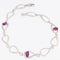 Bracelet moderne belge en or blanc, diamants et rubis 58 Facettes BR1508