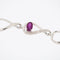 Bracelet moderne belge en or blanc, diamants et rubis 58 Facettes BR1508