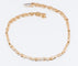 Bracelet français vintage en or jaune et blanc 18 carats avec diamants 58 Facettes BR1510