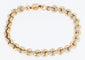 Bracelet à maillons en or jaune et or blanc 18 carats 58 Facettes BR1511