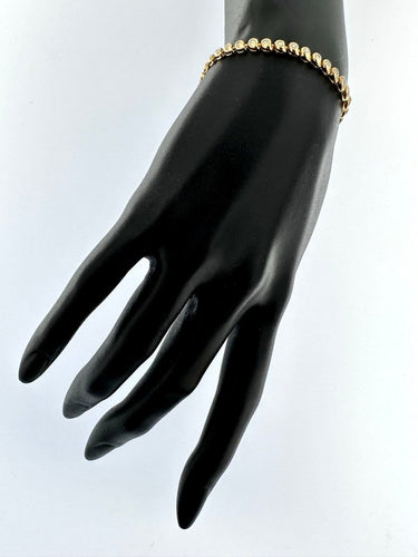 Bracelet tennis en or jaune 18 carats avec diamants 58 Facettes BR1513