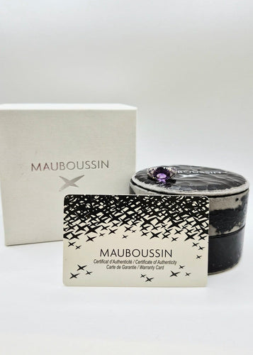 50 Mauboussin Plaisirs d'Amour - Bague en or blanc, améthystes et diamants 58 Facettes 323/1070