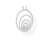 Pendentif ovale en or gris et diamants 58 Facettes 259184