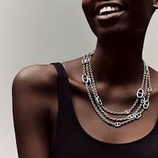 Hermès Farandole - Collier grand modèle en argent 58 Facettes