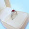 50.5 Mauboussin Dream & Love - Bague en or gris, rubis et diamants 58 Facettes 1792