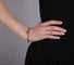 Bracelet rigide en or jaune, saphir et diamants 58 Facettes 269316